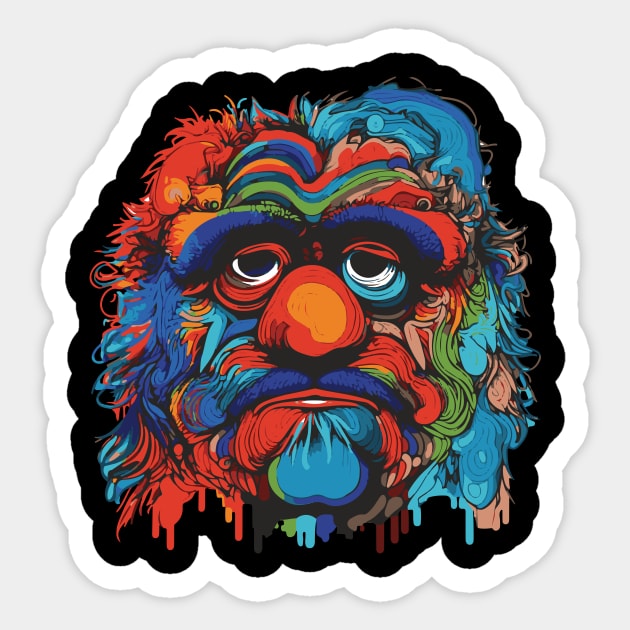 Man or Muppet Sticker by Kamran Sharjeel